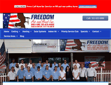 Tablet Screenshot of freedomairheat.com
